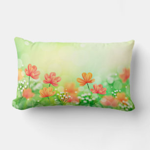 Coussin Rectangle Fond printanier flou réaliste-52374