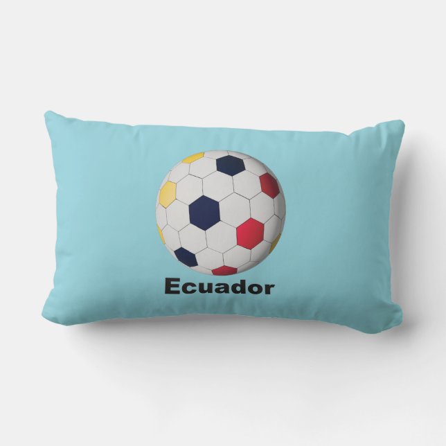 Coussin Rectangle Football Équatorien (Verso)