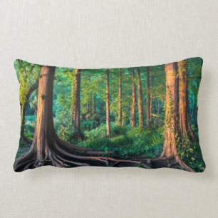 Coussin Rectangle Forêt en été