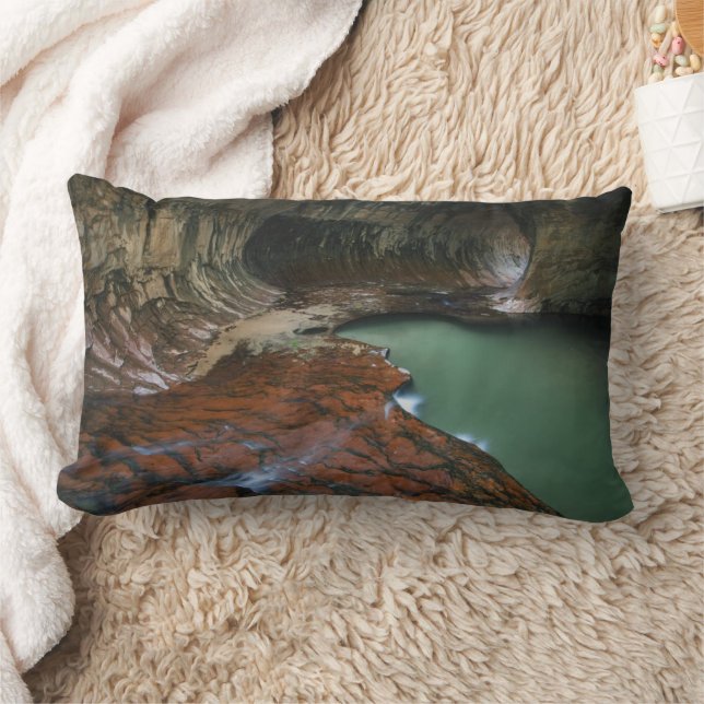 Coussin Rectangle Fourche gauche | Parc national de Zion, Utah (Couverture)