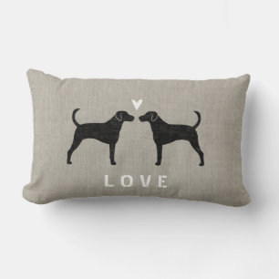 Coussin Rectangle Foxhound Silhouettes Love