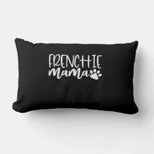 Coussin Rectangle frenchie maman   cadeau féminin français bulldog