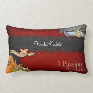 Coussin Rectangle Frida Kahlo - passion pendant la vie
