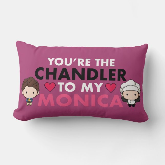 Coussin Rectangle FRIENDS™ | Vous êtes le Chandler de ma Monica (Recto)