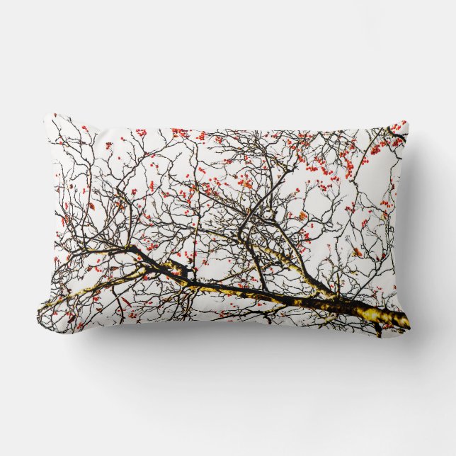 Coussin Rectangle Fruits rouges ou fraises (Recto)