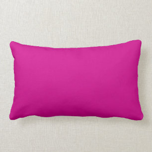 Coussin Rectangle Fuchsia rose pâle aux baies de couleur solide