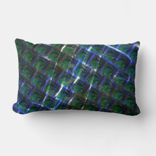 Coussin Rectangle Fundo de imagem verde sob grade flutuante ?
