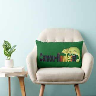 Coussin Rectangle Funny Camou-flawless Chameleon Pun