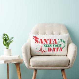 Coussin Rectangle Funny Christmas Fitness Data Tracking Apparel