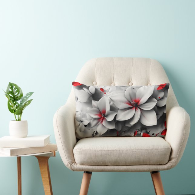 Coussin Rectangle Fusion florale (Chaise)