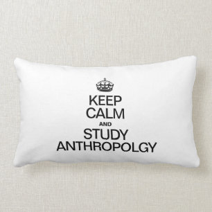 COUSSIN RECTANGLE GARDER LE CALME ET ÉTUDIER L'ANTHROPOLOGIE