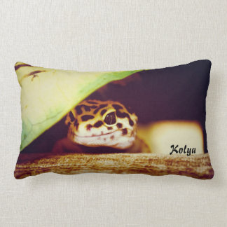 Coussin Rectangle Gecko de léopard