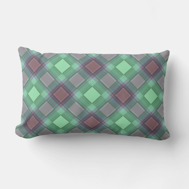 Coussin Rectangle Géométri abstrait sans à damiers (Recto)