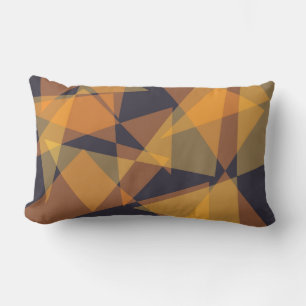 Coussin Rectangle Géométrique, cool, tendance, moderne, triangles si