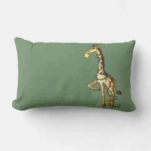 Coussin Rectangle Girafe brillante