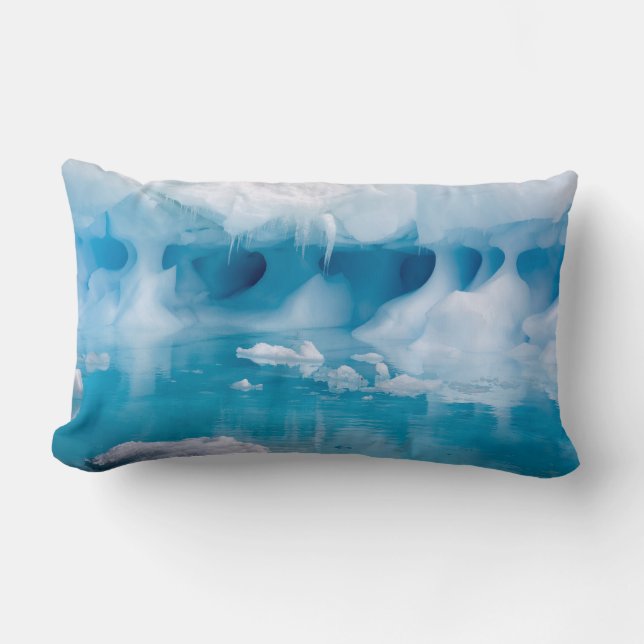 Coussin Rectangle Glace en Antarctique (Recto)