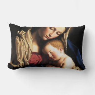 COUSSIN RECTANGLE GLORY TO JESUS AND MARY