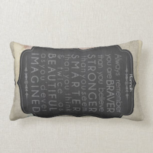Coussin Rectangle Godgirl Cadeau Motivationnel Mots Personnalisés 2