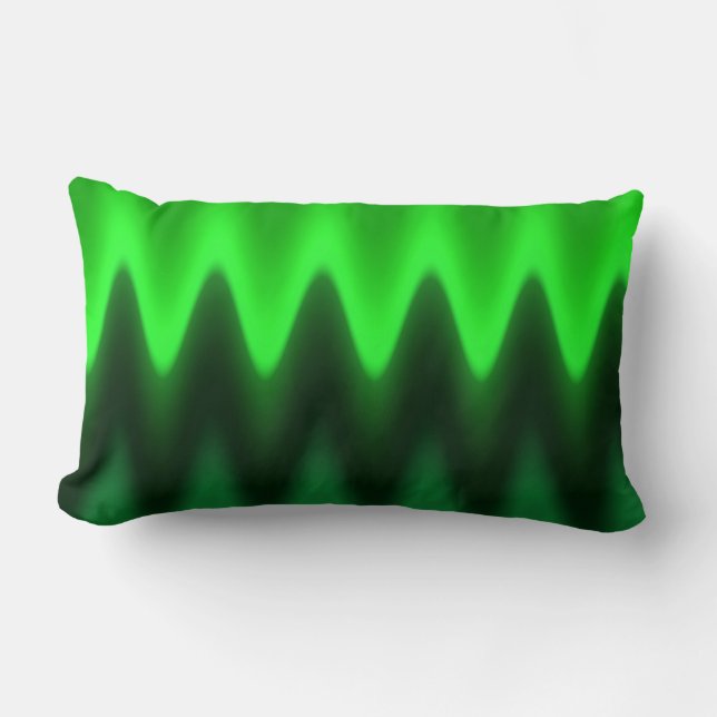 Coussin Rectangle Gradient vert Chevron (Recto)