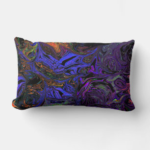 Coussin Rectangle Graffiti liquide violet