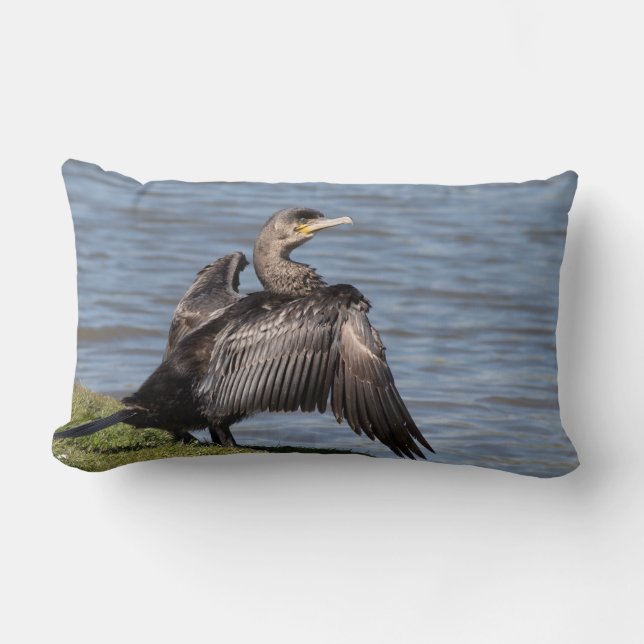 Coussin Rectangle Grand Cormorant (Recto)
