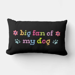 Coussin Rectangle Grand fan de mon chien