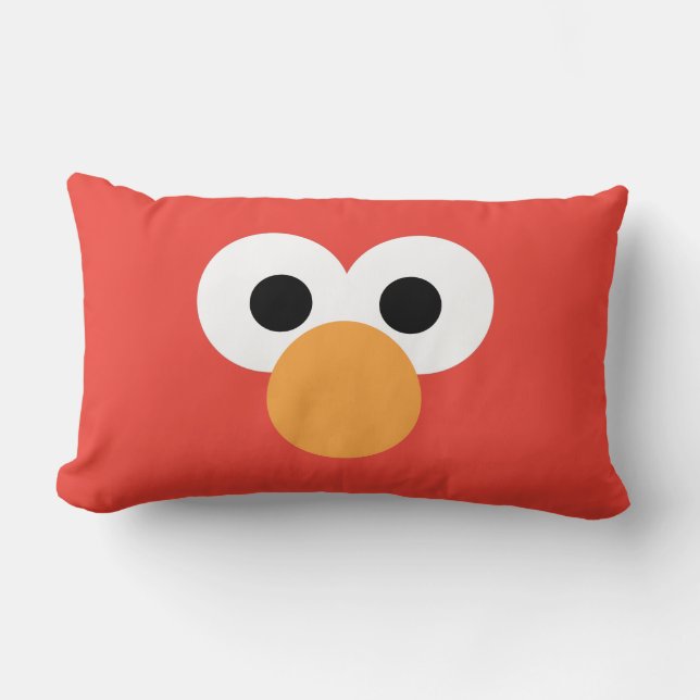 Coussin Rectangle Grand visage d'Elmo (Recto)