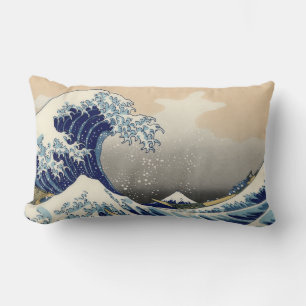 Coussin Rectangle Grande Vague au large de Kanagawa & Mont Fuji Mer