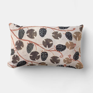 COUSSIN RECTANGLE GRAPES ET VIGNES DE CÉRÉALES ÉGYPTIENNES ANCIENNES