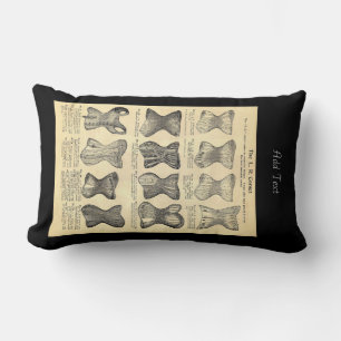 Coussin Rectangle Graphique de corset vintage personnalisé