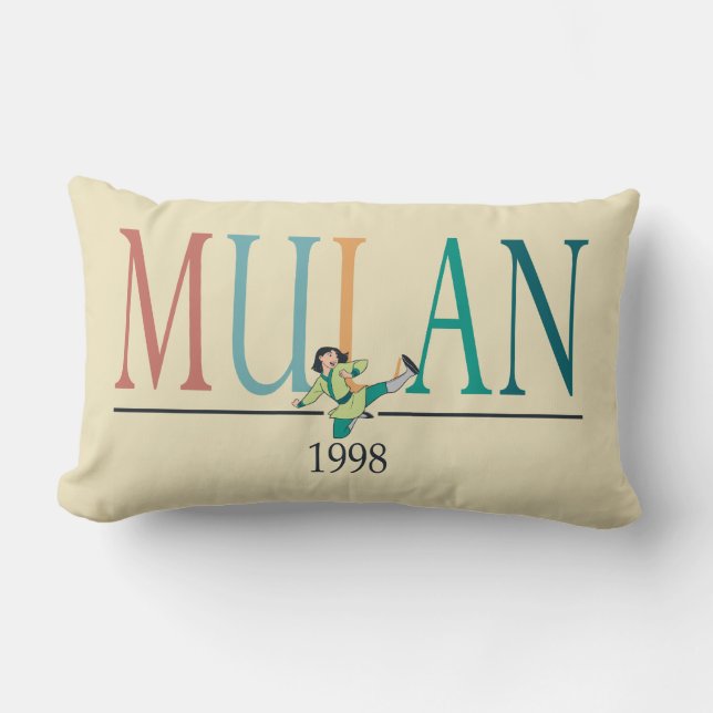 Coussin Rectangle Graphique de Mulan 1998 (Recto)