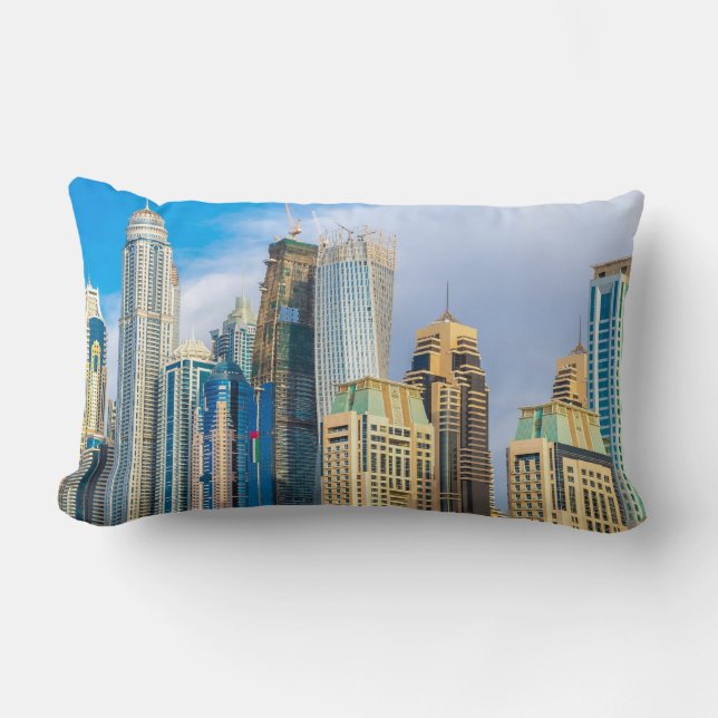 Coussin Rectangle gratte-ciel moderne de Dubaï Corniche (Recto)