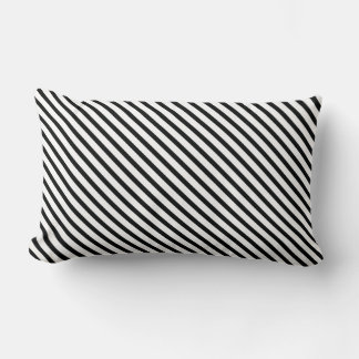 Coussin Rectangle Gravé (noir et blanc) | Diagonal) Toute taille per