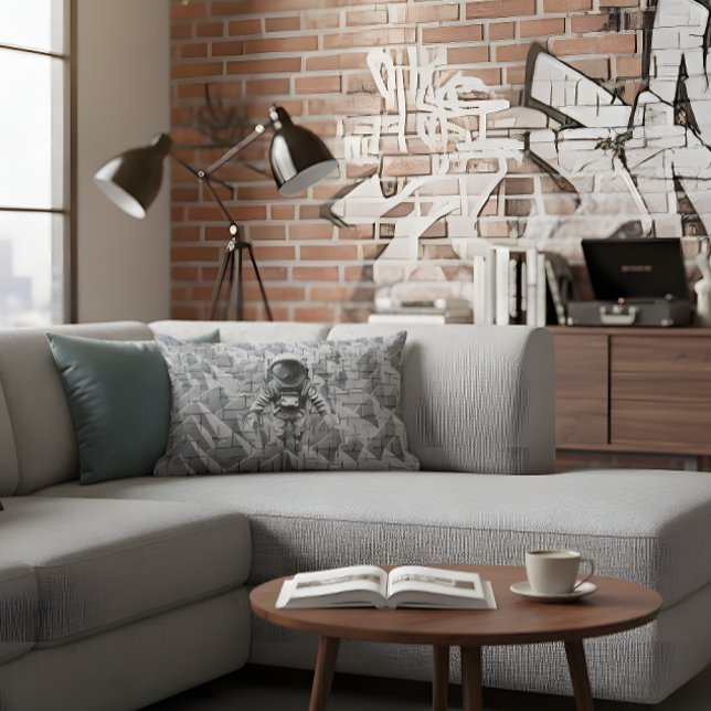 Coussin Rectangle Gravity Lost: Urban Astronaut Pillow (Créateur téléchargé)