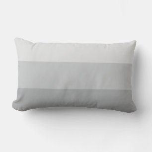 Coussin Rectangle Gris argenté rayé