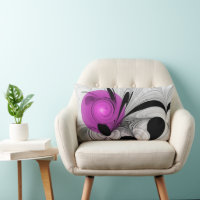 Gris Noir Abstrait Avec Art Fractal Magenta