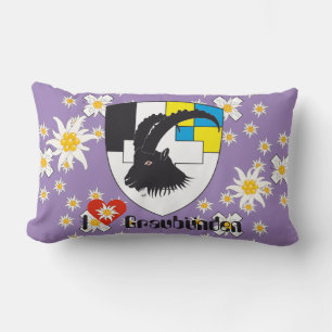 Coussin Rectangle Grischun Grigioni Schweiz Svizra Kissen