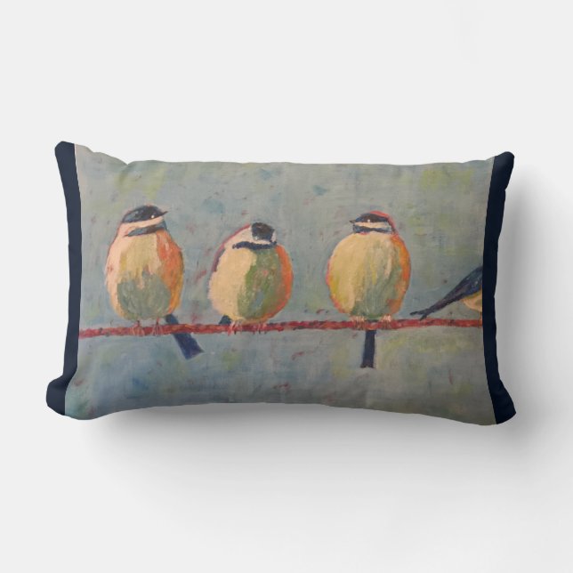 Coussin Rectangle Gros oiseaux (Recto)
