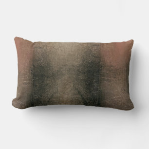 Coussin Rectangle Grunge Moderne Abstrait Rose Noir Or