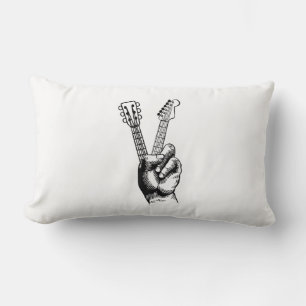 Coussin Rectangle Guitar Lover Say Hi Guitar