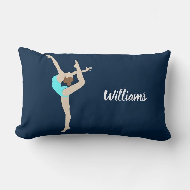 Coussin Rectangle Gymnaste féminine (Recto)