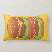 Hamburger double avec fromage et bacon