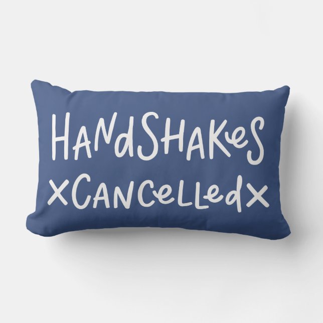 Coussin Rectangle Handshakes annulés (Recto)