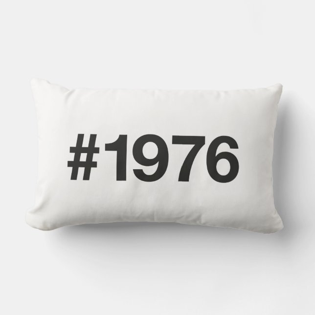 Coussin Rectangle Hashtag 1976 49 Anniversaire (Recto)