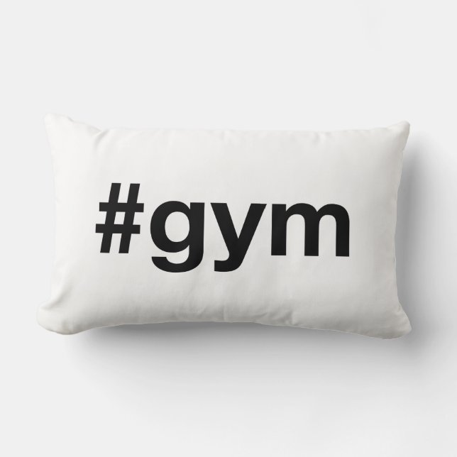 Coussin Rectangle Hashtag GYM (Recto)