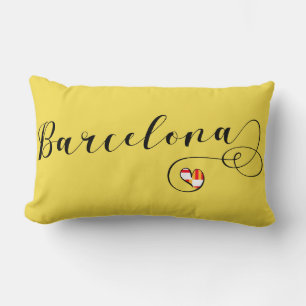 Coussin Rectangle Heart Barcelona Coussin, Catalan