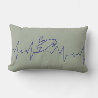 Coussin Rectangle Heartbeat-Snowmobile