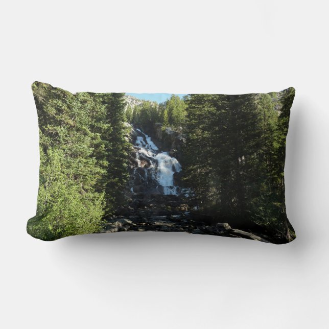 Coussin Rectangle Hidden Falls dans le parc national du Grand Teton (Recto)