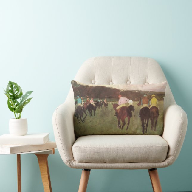 Coussin Rectangle Hippocampe à Longchamp par Edgar Degas (Chaise)