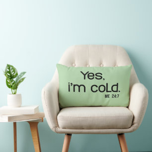 Coussin Rectangle Hiver drôle et cosy, c'est la saison d'être gelé